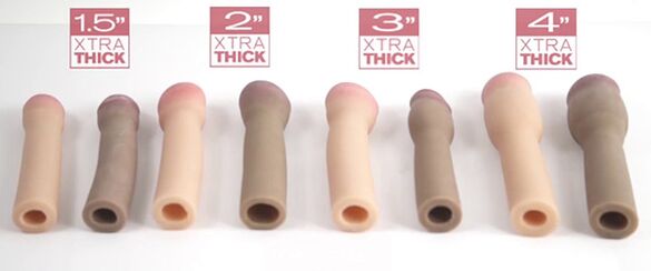 Accessories of different sizes, easily and quickly change the size of the penis