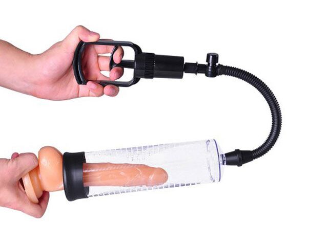 By using the pump