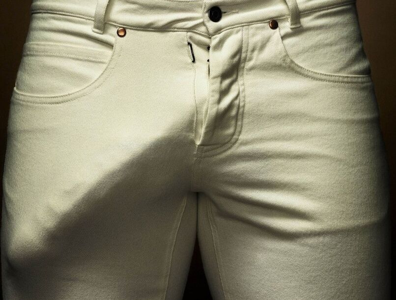enlarged penis in pants