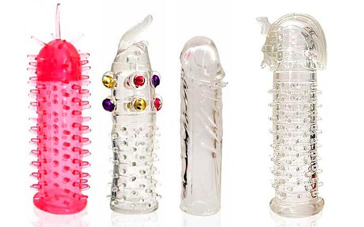 Various accessories to enlarge the penis during sex